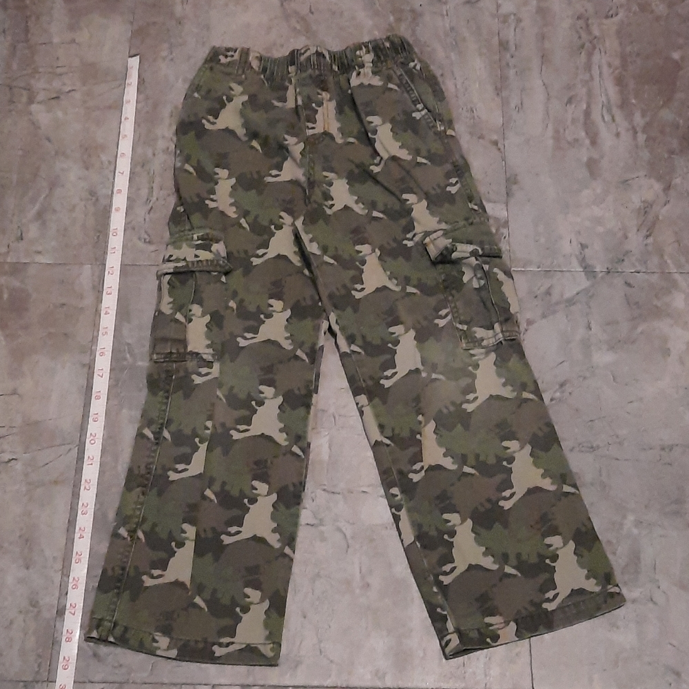 Boys army dinosaur pants size 7